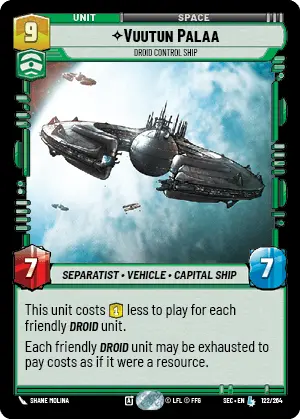 Star Wars Unlimited Secrets of Power Card 122
