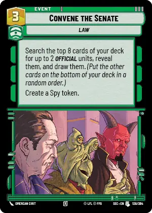 Star Wars Unlimited Secrets of Power Card 128