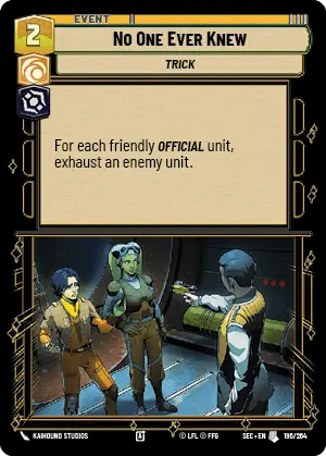 Star Wars Unlimited Secrets of Power Card 196