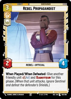 Star Wars Unlimited Secrets of Power Card 202