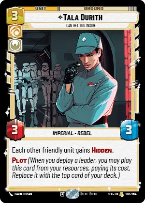 Star Wars Unlimited Secrets of Power Card 203
