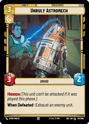 Star Wars Unlimited Secrets of Power Card 221