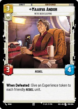 Star Wars Unlimited Secrets of Power Card 252