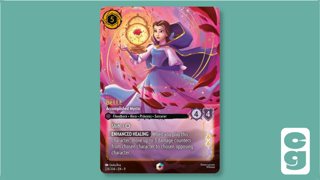 Belle Enchanted card from Lorcana set, Fabled