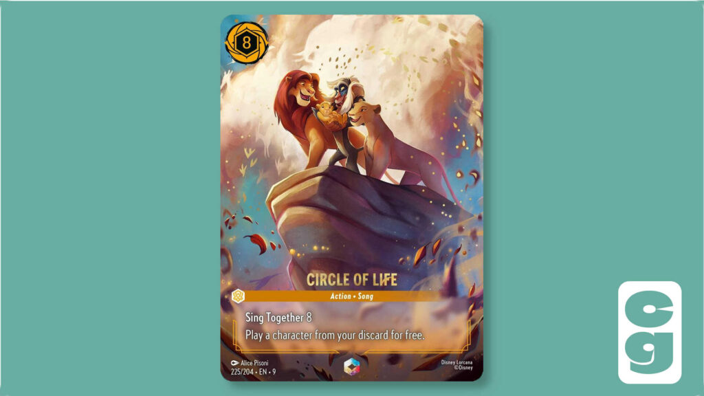 Circle of Life Enchanted card from Lorcana set, Fabled