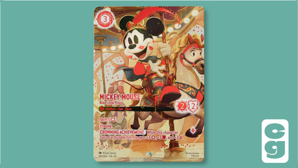 Mickey Mouse Iconic card from Lorcana set, Fabled