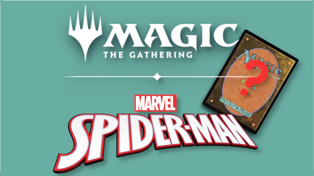 MTG Spider-man Logos and card back with question mark