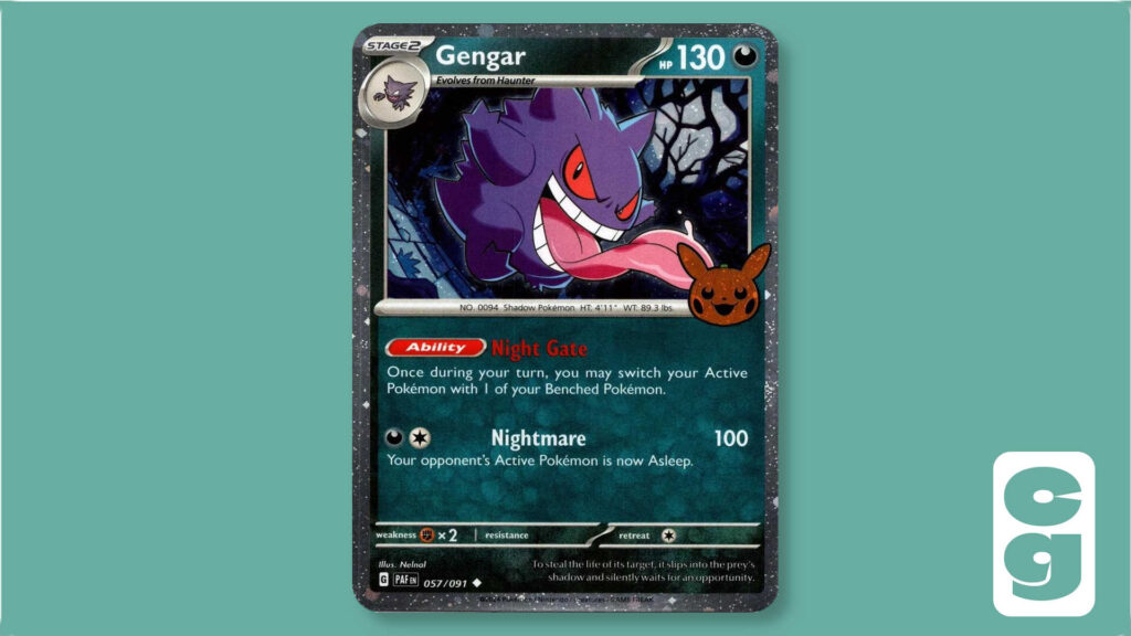 Gengar Cosmos Holo Trick or Trade Pokémon Card
