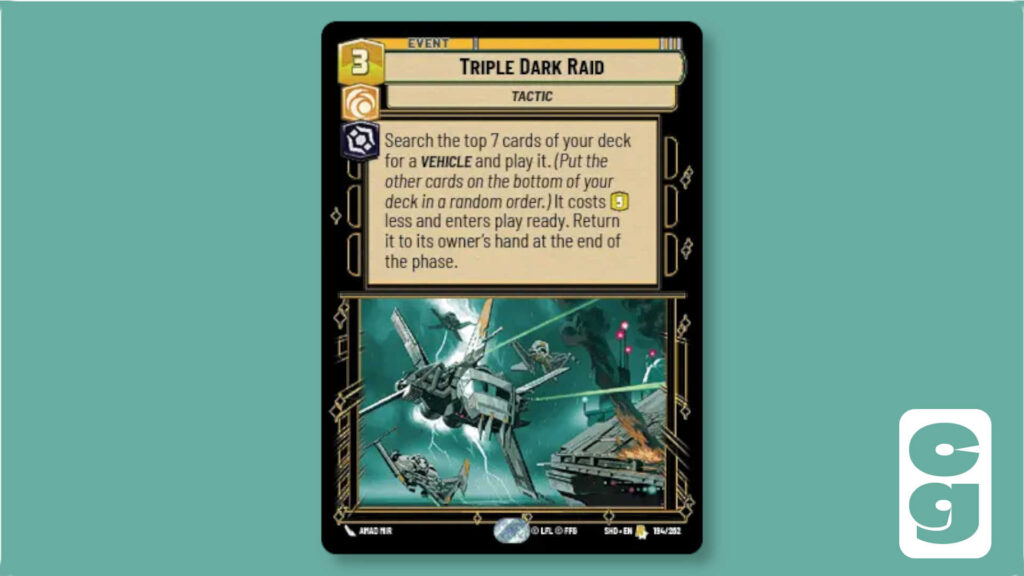 Triple Dark Raid SWU