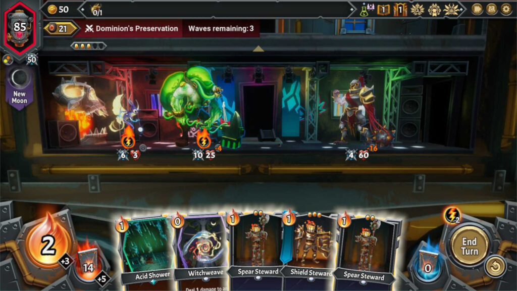 Another screenshot of Monster Train 2 gameplkay