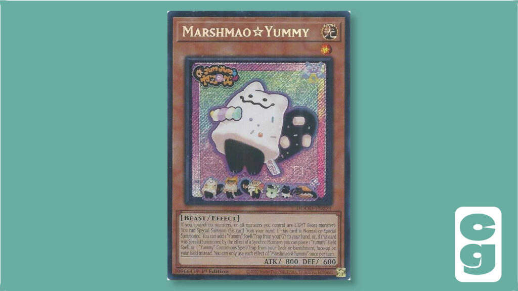 MarshmaoYummy Secret Rare Yu-Gi-Oh card