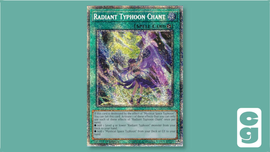 Radiant Typhoon Chant Starlight Rare Yu-Gi-Oh card