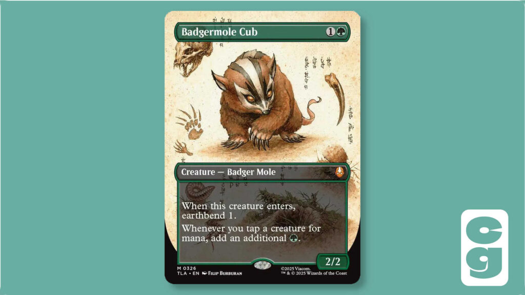 Badgermole Cub Borderless card