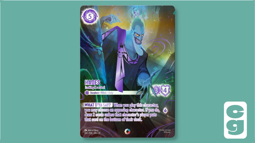 Hades - Iconic Lorcana card