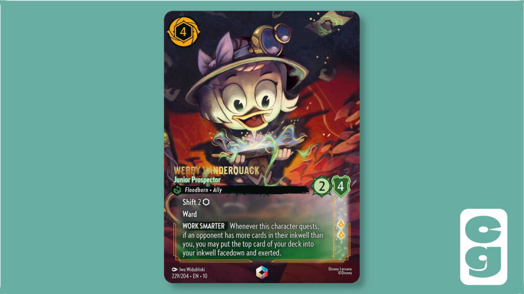 Webby Vanderquack - Enchanted Lorcana card