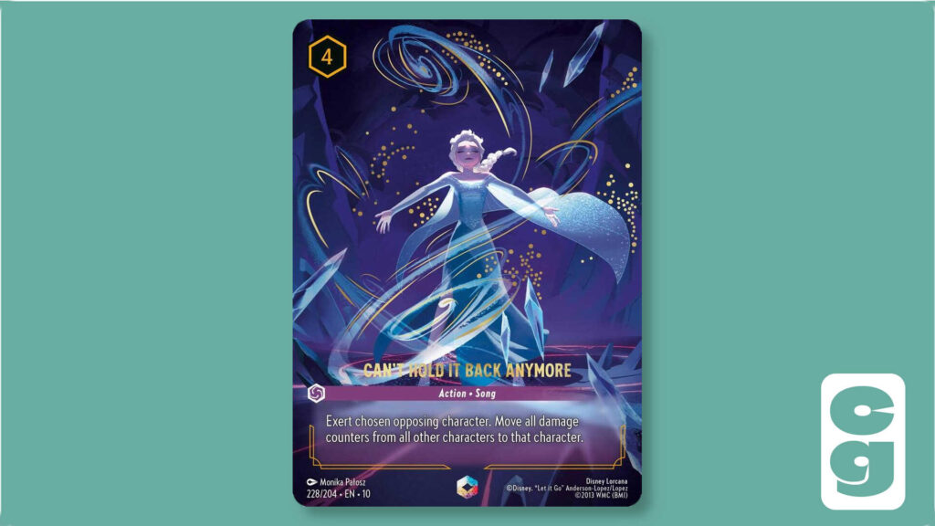 Can't Hold It Back Anymore - Enchanted Lorcana card