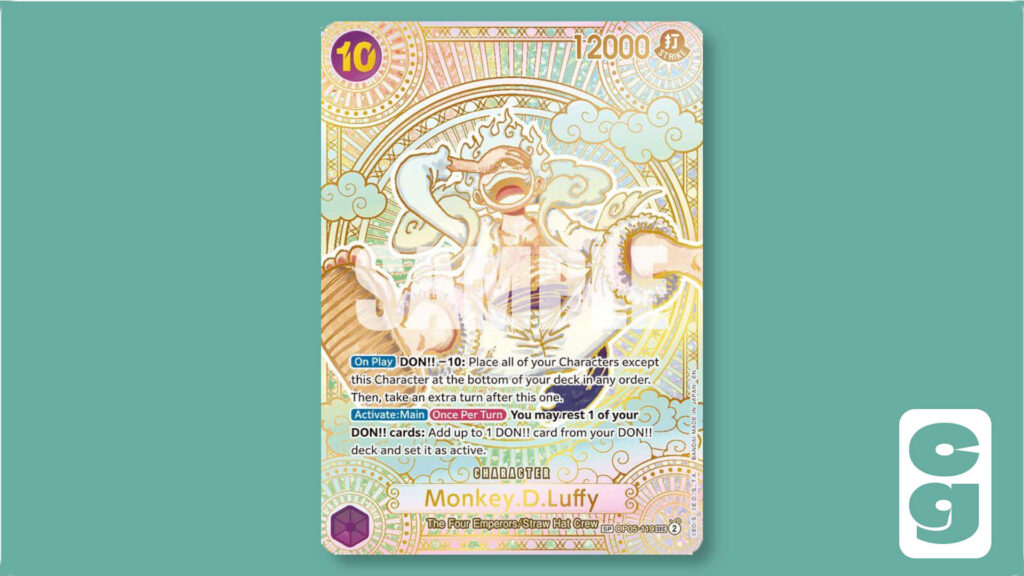 Gold Foil Luffy card