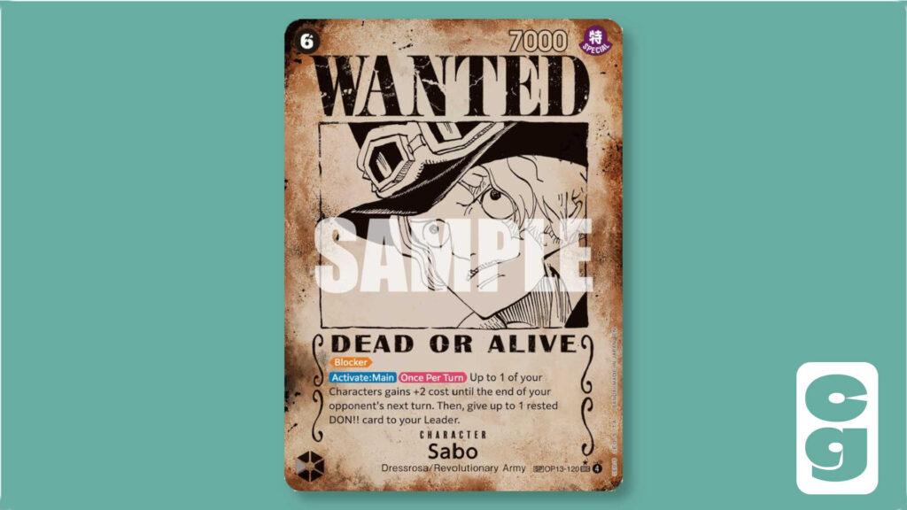 Sabo Wanted card