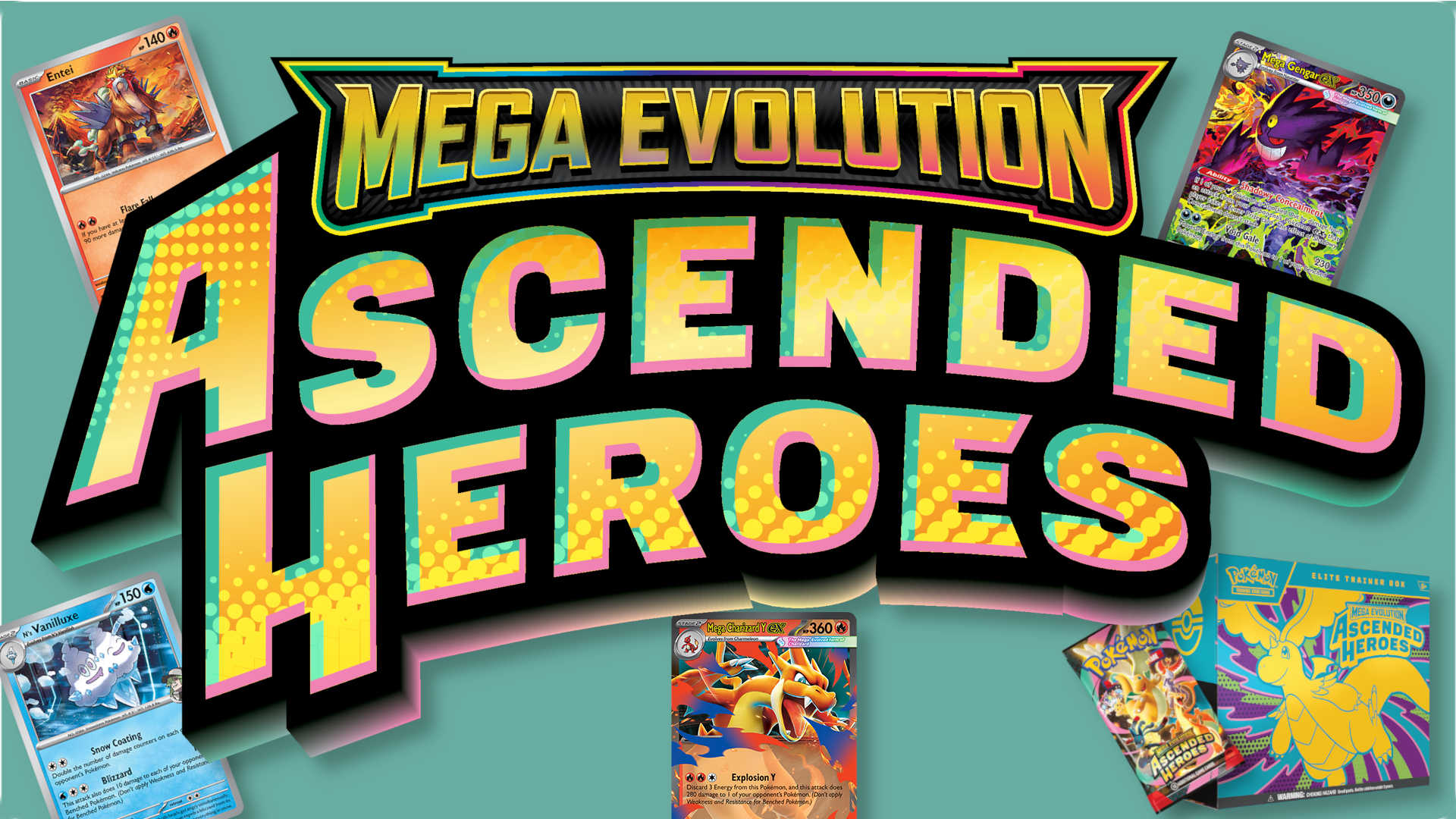 Pokémon Ascended Heroes card list featured art