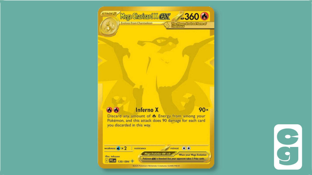 Mega Charizard X ex card 130/094 from Phantasmal Flames