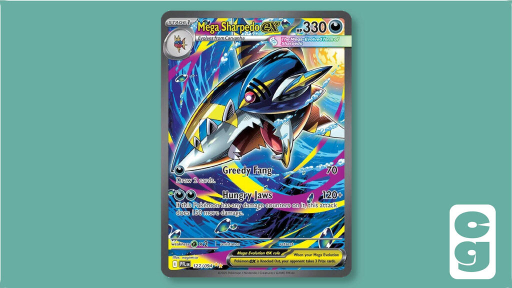 Mega Sharpedo ex card 127/094 from Phantasmal Flames