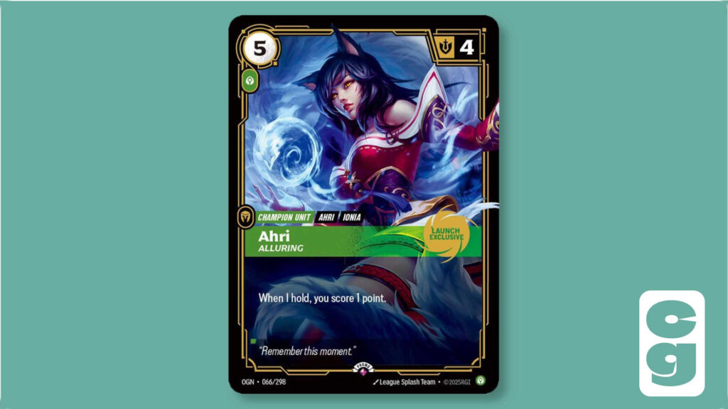 Ahri Alluring Promo Card