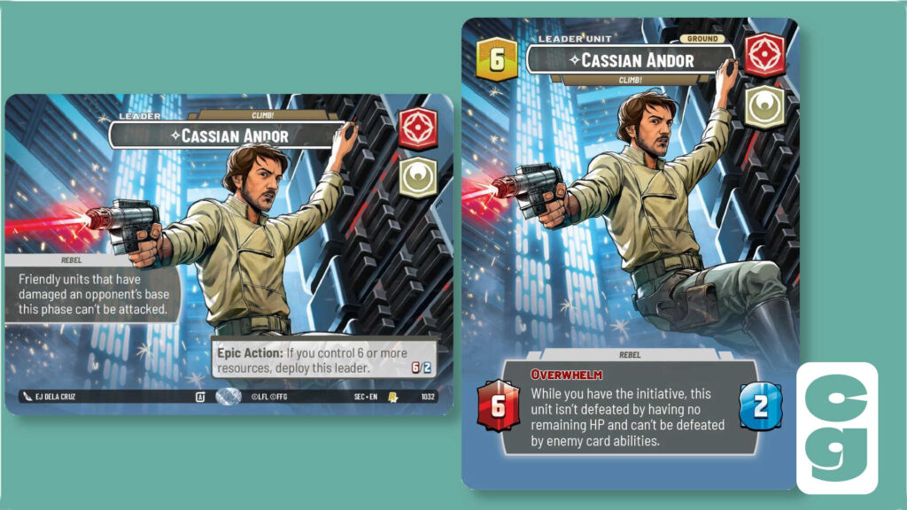 SWU Secrets of Power Cassian Andor Showcase Card