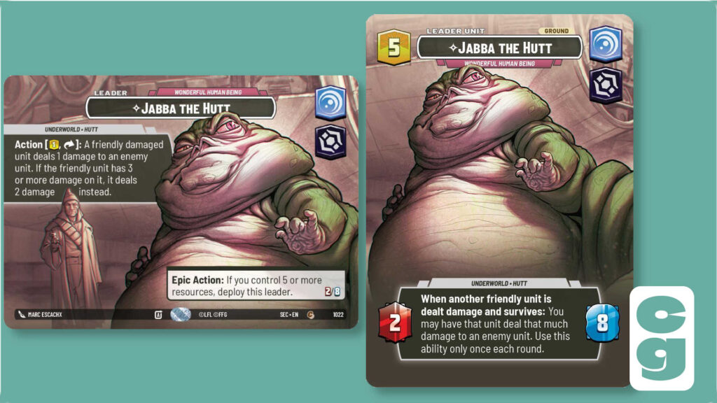 SWU Secrets of Power Jabba Showcase Card