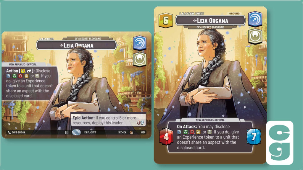 SWU Secrets of Power Leia Showcase Sard
