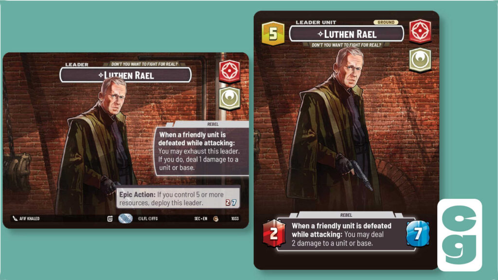 SWU Secrets of Power Luthen Rael Showcase Card
