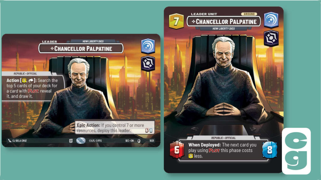 SWU Secrets of Power Palpatine Showcase Card