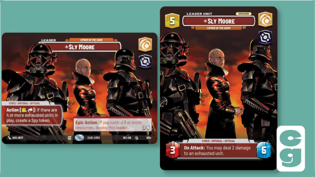 SWU Secrets of Power Sly Moore Showcase Card