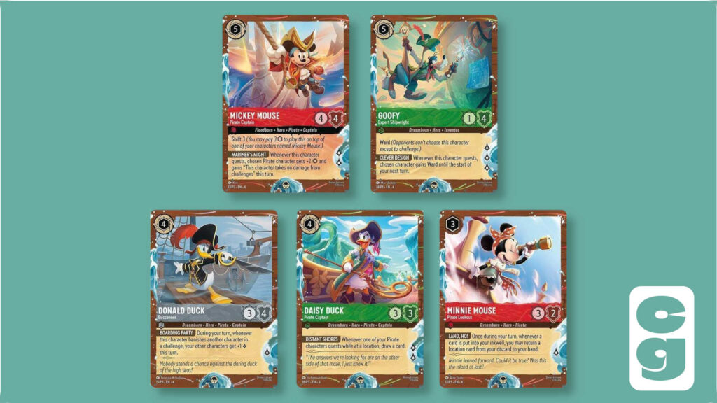 Disney Cruise Lines Promo Cards Set of 5