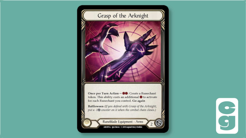 FAB Grasp of the Arknight card