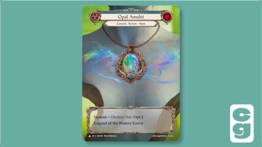 FAB Opal Amulet card