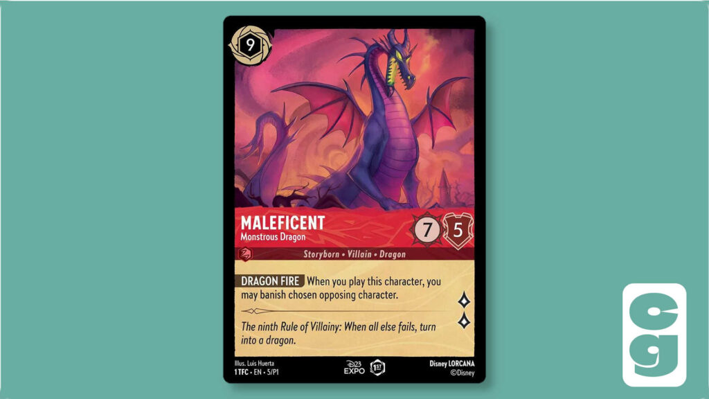 Maleficent D23 Lorcana card