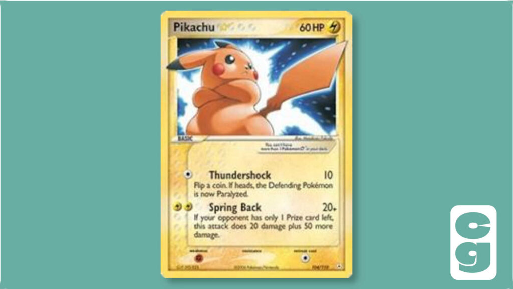 Pikachu Star Pokémon card