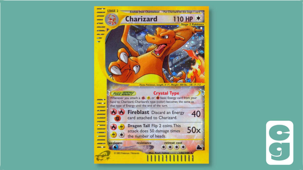 Skyridge Charizard Secret Rare Pokémon card
