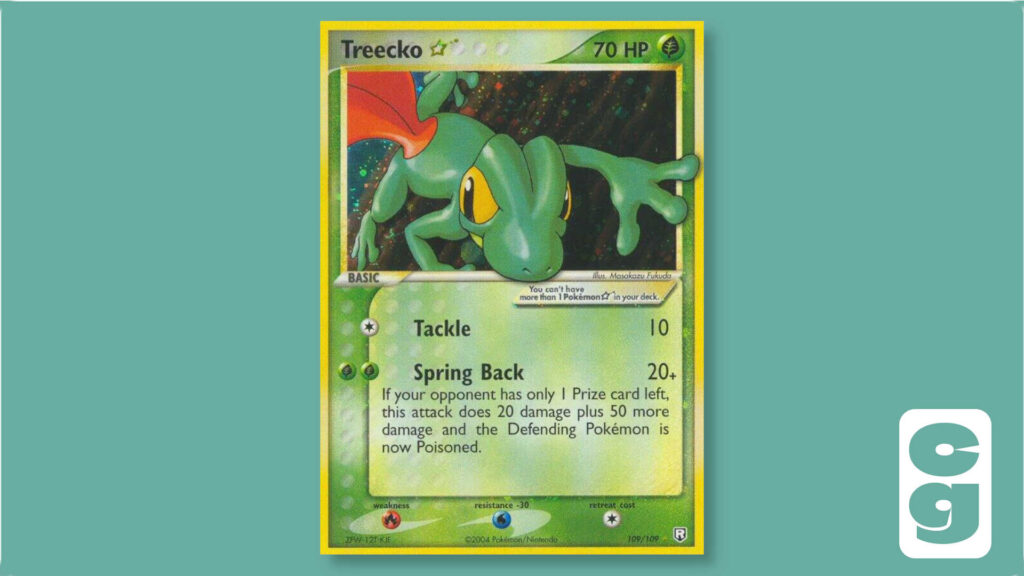 Treecko Star Pokémon card