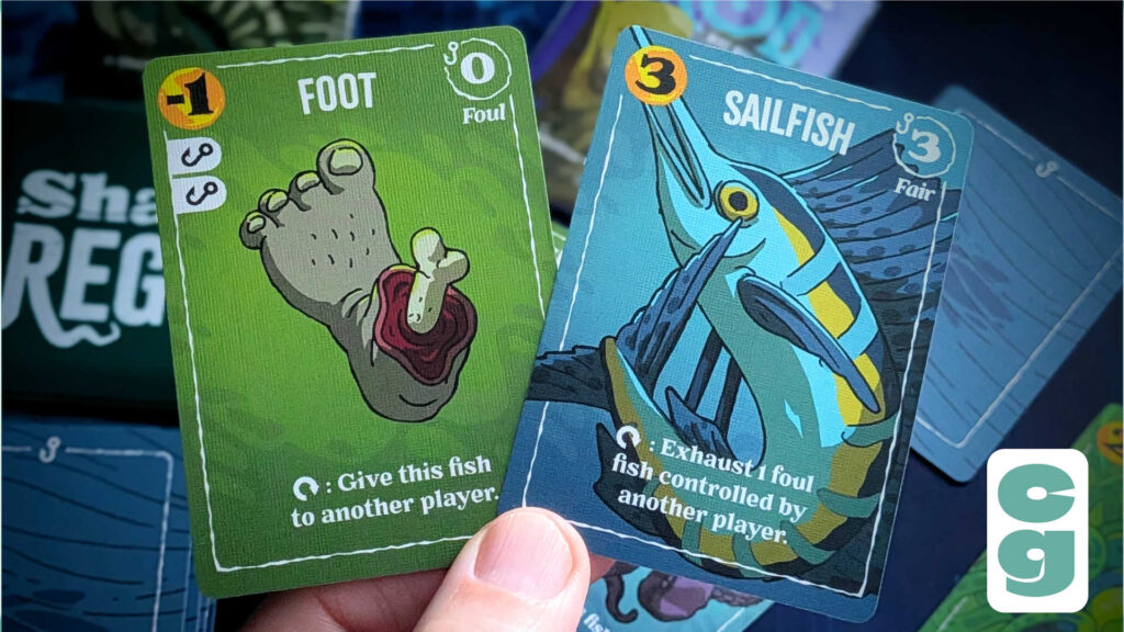 Fish cards in Shallow Regrets