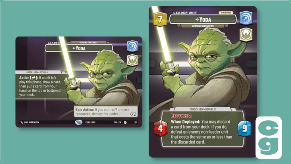 Yoda Sensing Darkness Showcase card