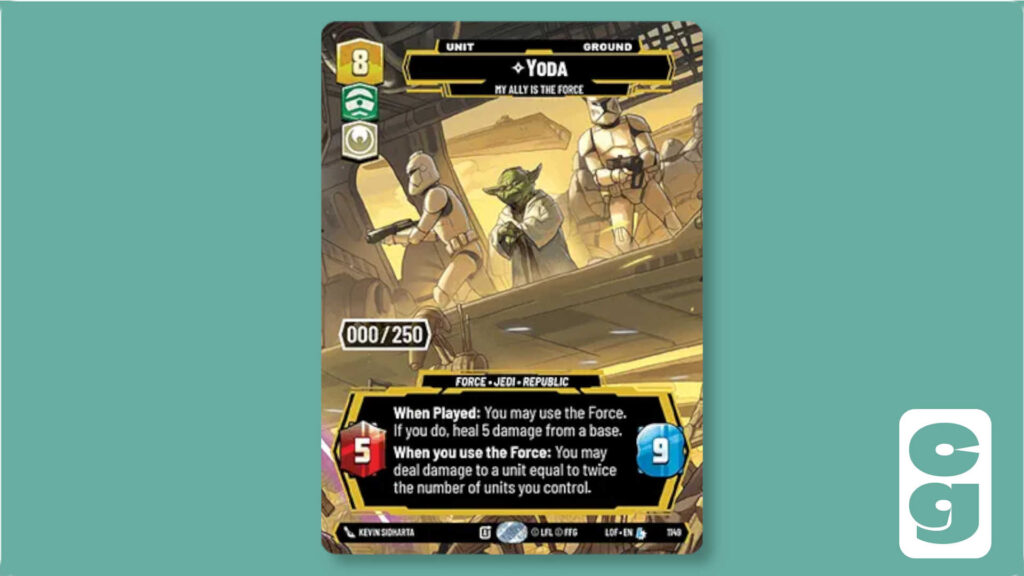 Yoda Serialized card