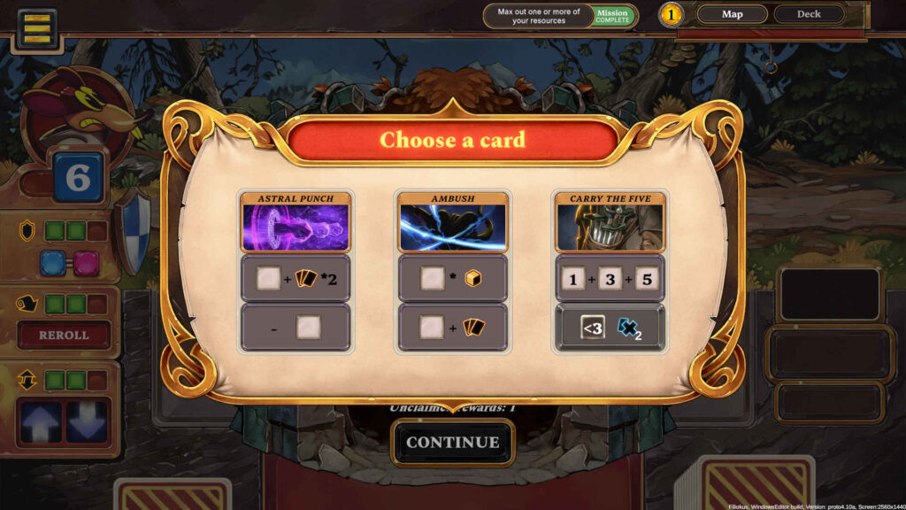 Talystro Card Selection