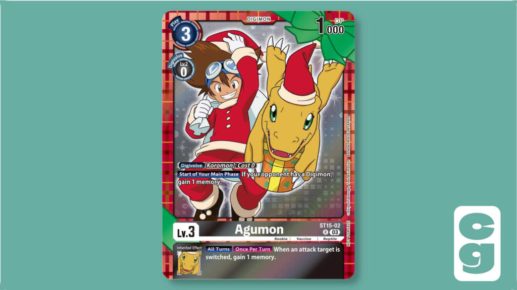 Agumon Digimon Holiday card