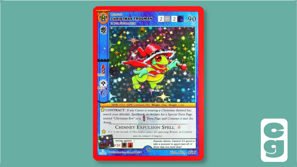 MetaZoo Christmas Frogman card