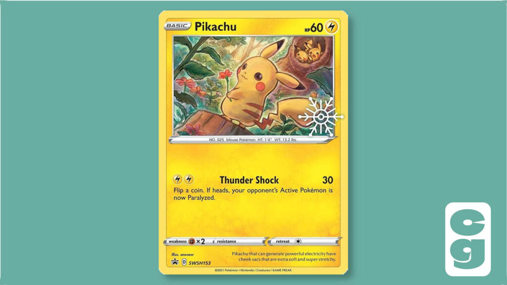 Holiday Pikachu card