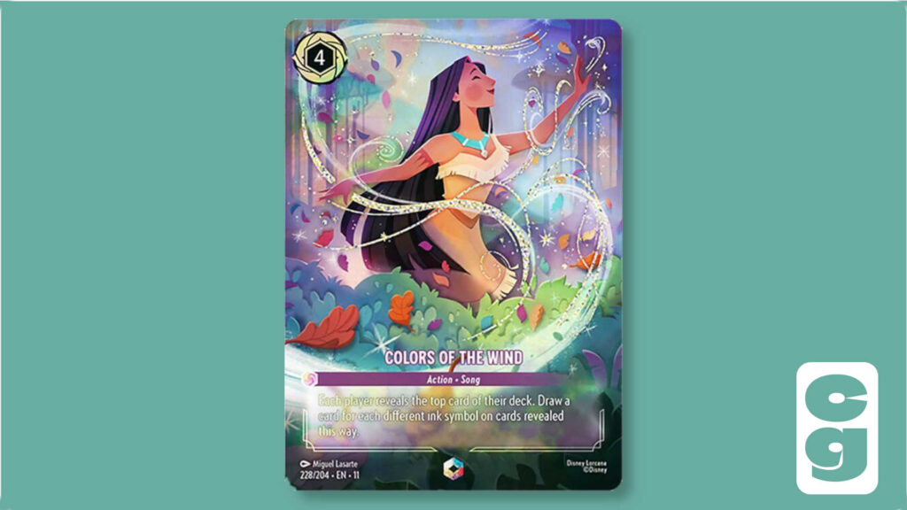 Lorcana Colors of the Wind Enchanted card