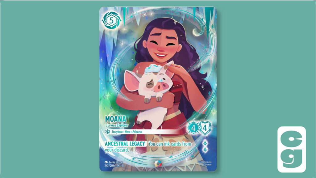 Lorcana Iconic Winterspell Moana card