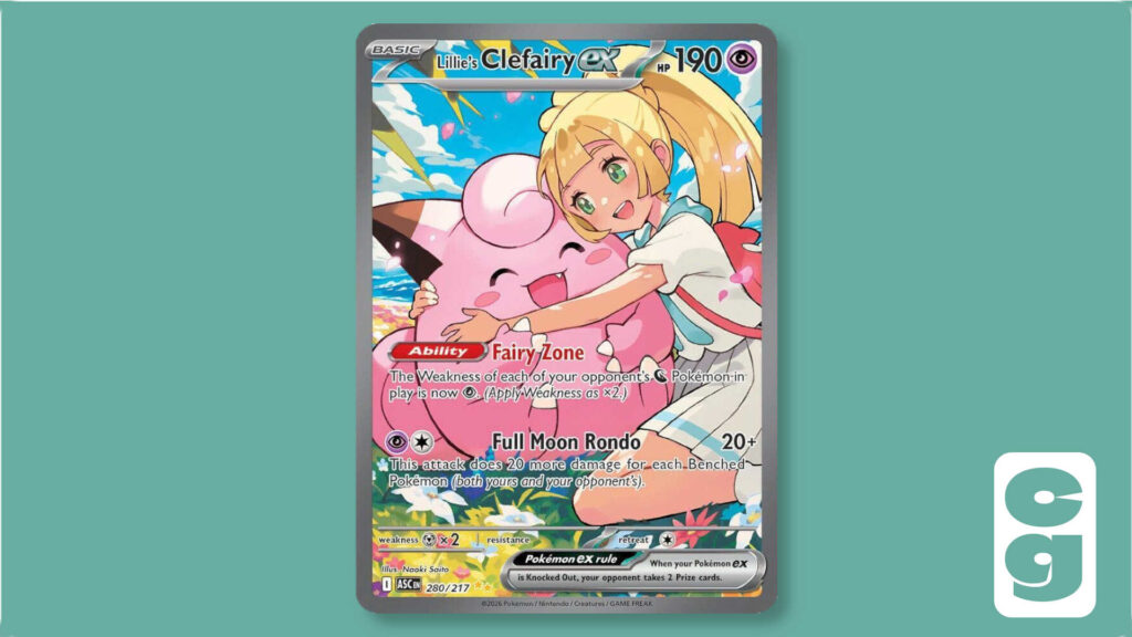 Lillie's Clefairy ex Special Illustration Rare