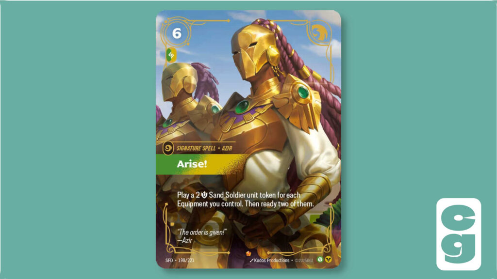 Azir Arise Signature Spell Card